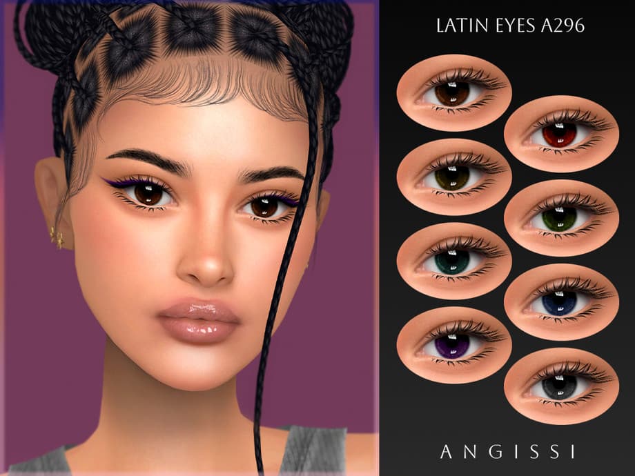 Скриншот мода Линзы Latin Eyes A296